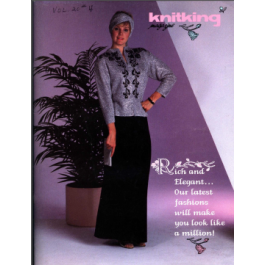 KnitKing Vol. 20 #2 - 1986 - Livre De Patrons Tricot Machine Vintage (pulls, Robe, Jupe)