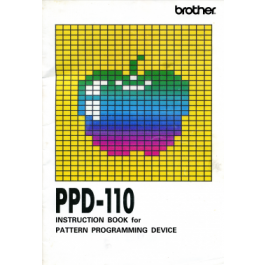 Brother PPD110 Patterning Device User Guide