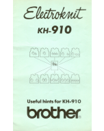 Brother KH910 Useful Hints