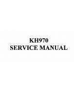 Brother KH970-Service Manual