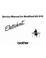 Brother KH910 modified Service Manual